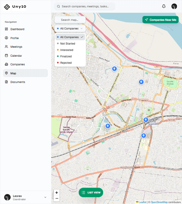 Project dashboard